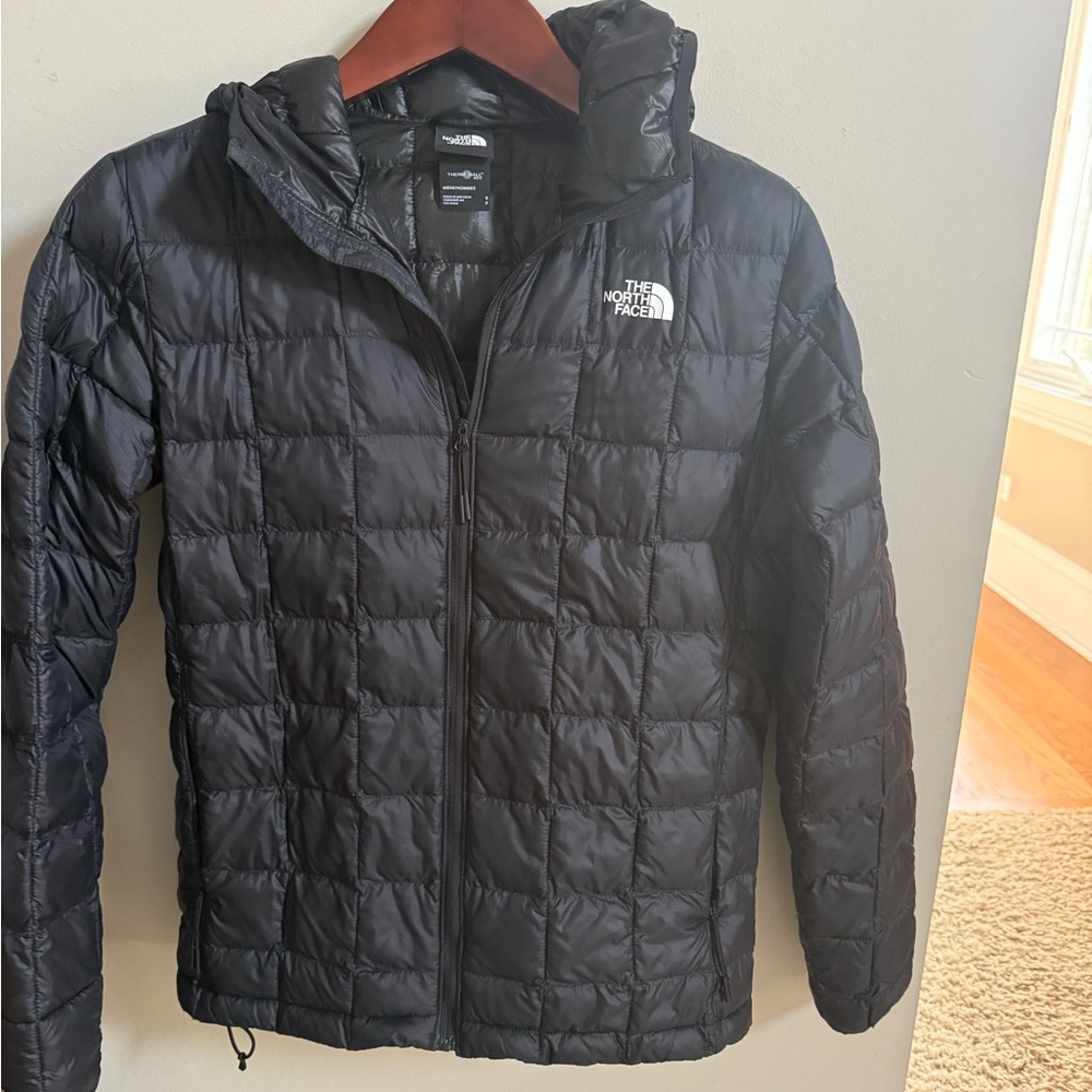 The North Face Black Thermoball Hooded jacket.